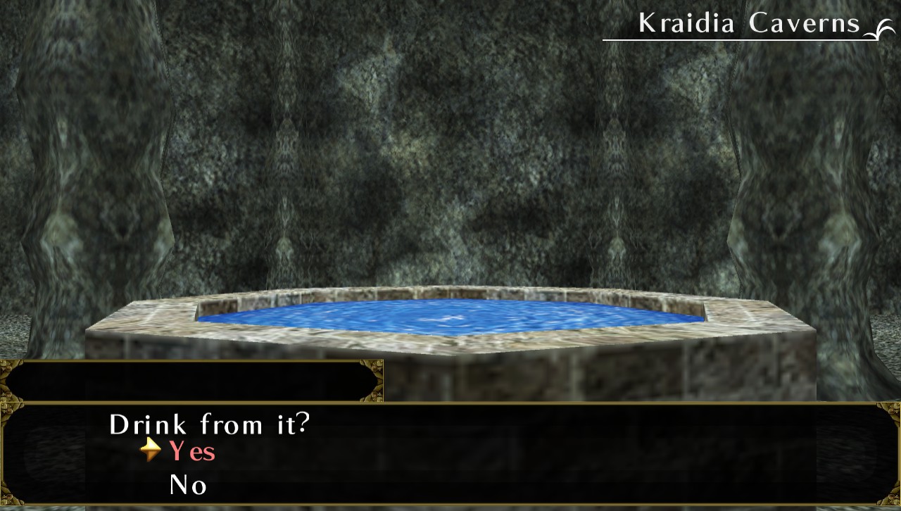 A mysterious well. What happens if we drink from it? =O