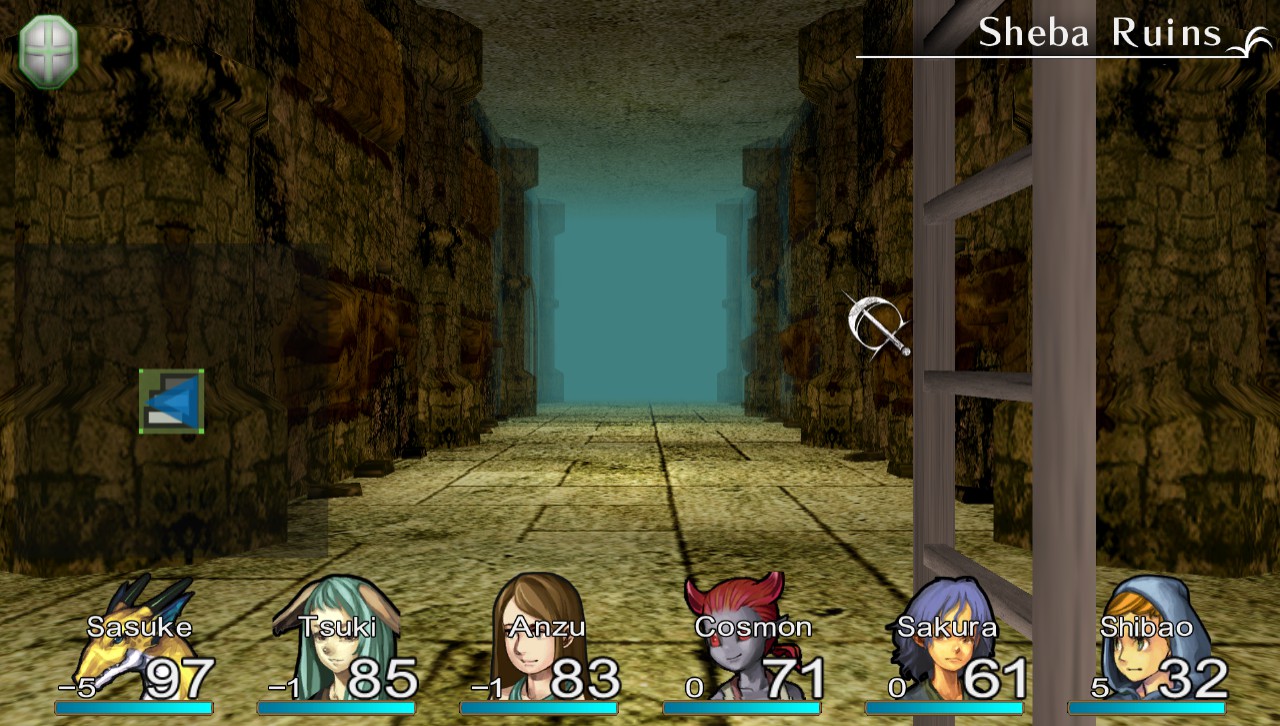 The sewers of Sheba Ruins have super strong monsters and are kind of foreboding.