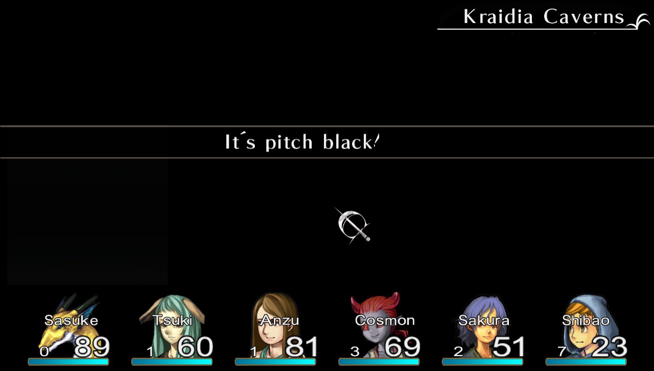 Sometimes there are scary, super dark areas in the dungeons!