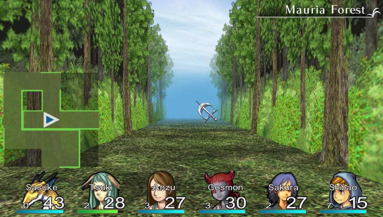 Green forest in Elminage Original